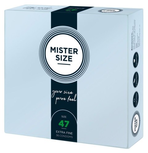 Prezerwatywy wegańskie Mister Size 47 mm 36 sztuk Mister Size