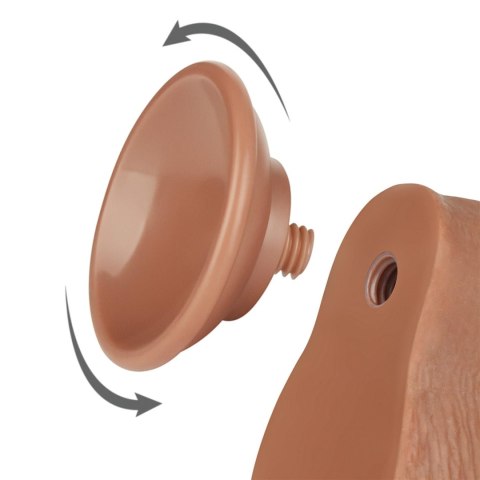 7.5'' Sliding Skin Dual Layer Dong Brown Lovetoy