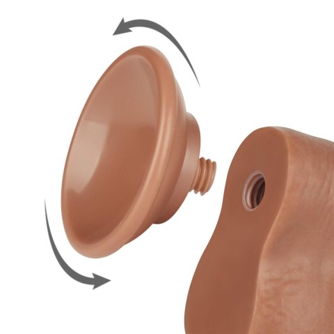 8'' Sliding Skin Dual Layer Dong Brown Lovetoy