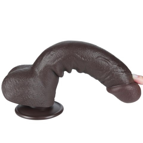 9.5'' Sliding Skin Dual Layer Dong Black LoveToy - Boys of Toys Sp. z o.o. (dystrybutor)