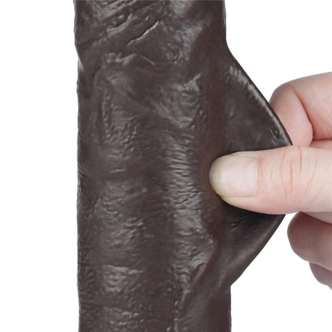 9.5'' Sliding Skin Dual Layer Dong Black Lovetoy