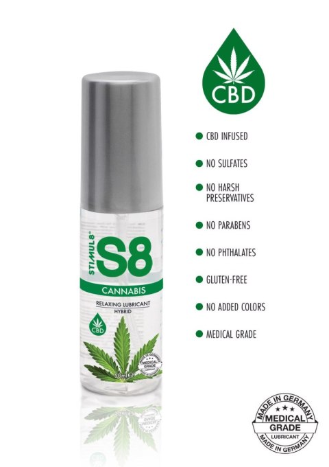 Lubrykant hybrydowy S8 Cannabis 50 ml Stimul8 S8