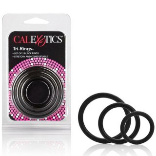 Pierścienie erekcyjne silikonowe Calexotics Tri Rings czarny CalExotics