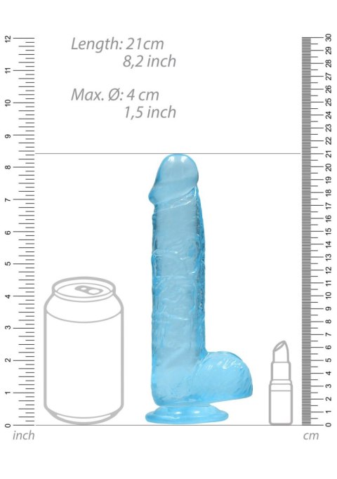 Realistic Dildo with Balls - 8""""/ 21 cm SHOTS