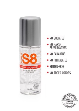 S8 WB Warming Anal Lube 125ml Warming SCALA