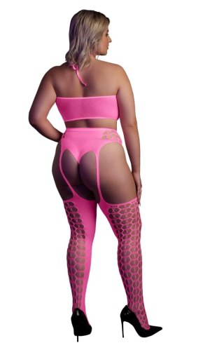 Two Piece with Crop Top and Stockings XL/XXXXL SHOTS