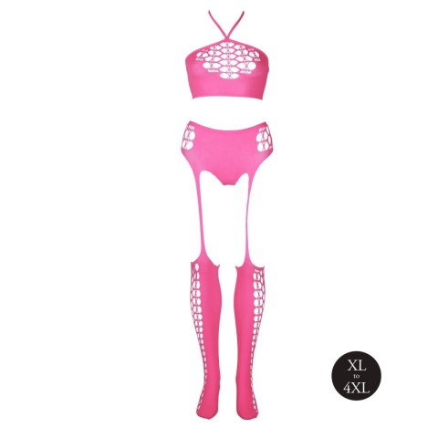 Two Piece with Crop Top and Stockings XL/XXXXL SHOTS