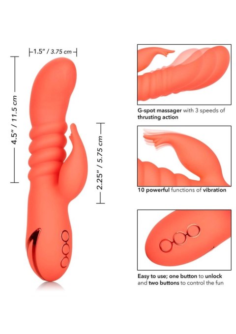 Wibrator silikonowy Calexotics Orange County Cutie pomarańczowy USB CalExotics