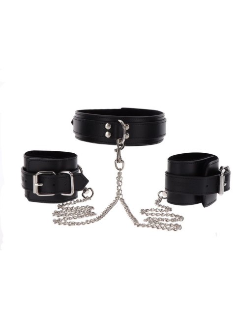 Heavy Collar and Wrist Cuffs Black SCALA