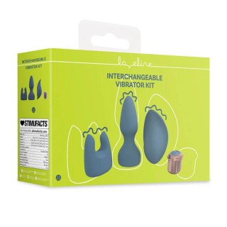 Interchangeable Vibrator Kit - Blue SHOTS