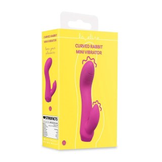 Mini Curved Rabbit Vibrator - Pink SHOTS