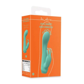 Mini Dual Rabbit Vibrator - Green SHOTS
