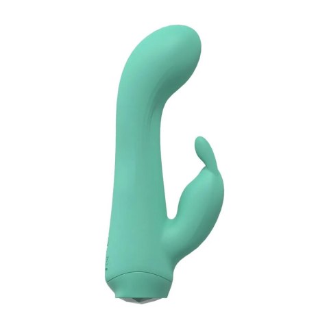 Mini Dual Rabbit Vibrator - Green SHOTS