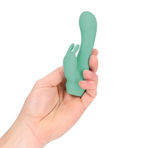 Mini Dual Rabbit Vibrator - Green SHOTS