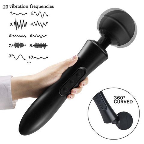 Stymulator-Massager Ultra Powerful -Big USB Black 20 Function Boys of Toys Sp. z o.o.