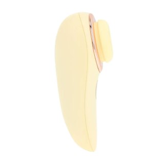 Aurie - AirTap Vibrator with Two Head Attachments - Yellow SHOTS