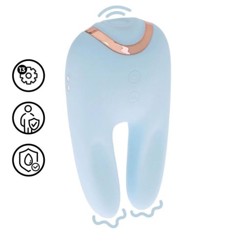 Bonnie - Double-ended Tapping Vibrator - Blue SHOTS