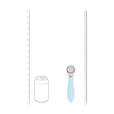 Darling - AirTap Wand Vibrator with Five Head Attachments - Blue SHOTS