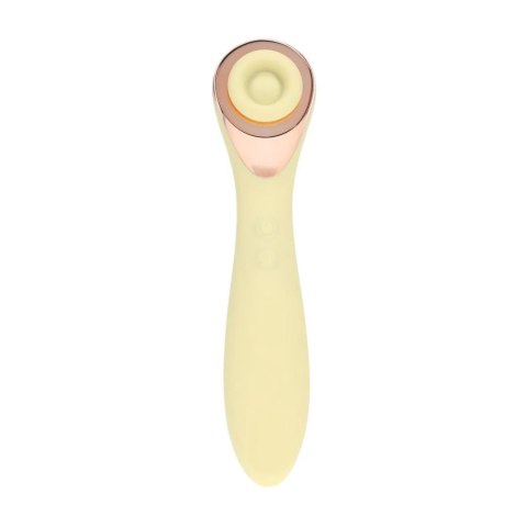Darling - AirTap Wand Vibrator with Five Head Attachments - Yellow SHOTS