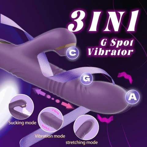 Luna suction thrusting G-spot massager B - Series Cute
