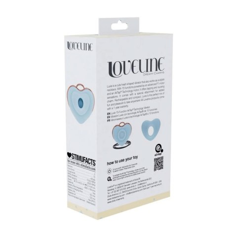 Luvie - Heart-shaped AirTap Vibrator - Blue SHOTS
