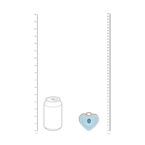 Luvie - Heart-shaped AirTap Vibrator - Blue SHOTS