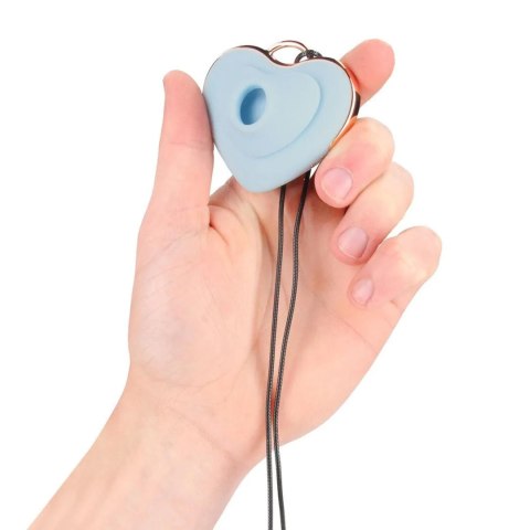 Luvie - Heart-shaped AirTap Vibrator - Blue SHOTS