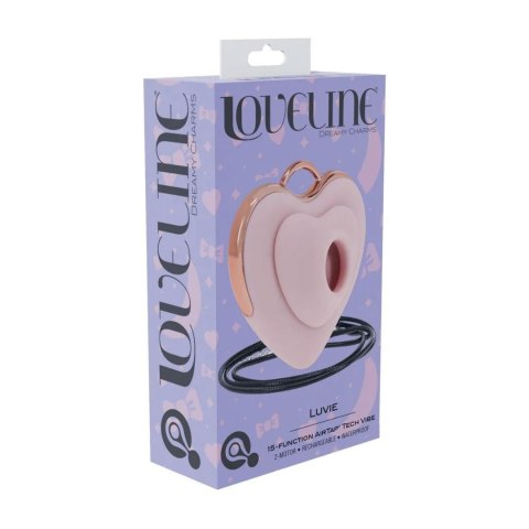 Luvie - Heart-shaped AirTap Vibrator - Pink SHOTS
