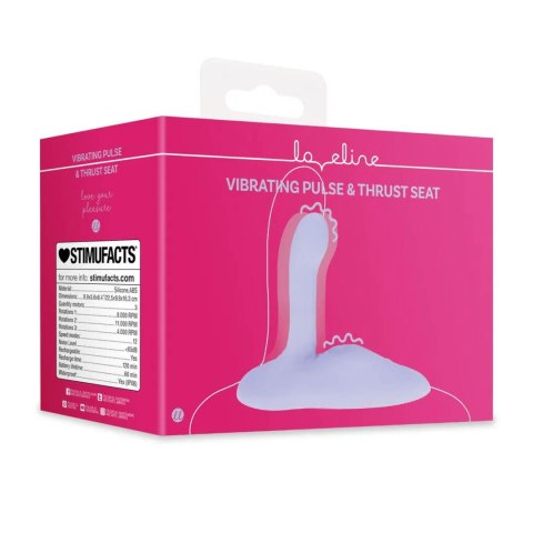 Vibrating Pulse and Thrust Seat - Purple SHOTS