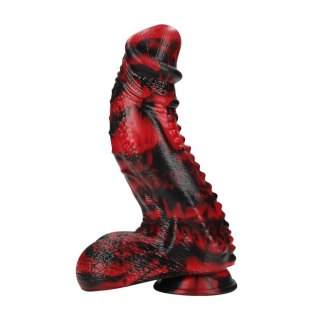 Dark Lycan Spawn - Silicone Dildo - Red/Black SHOTS