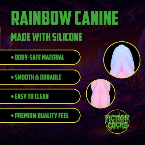 Rainbow Canine - Silicone Butt Plug - Rainbow SHOTS