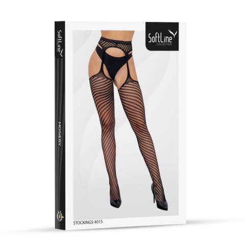 Stockings 4015 black Softline - Boys of Toys Sp. z. o.o.