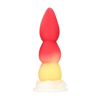 Whipped Berry - Silicone Butt Plug - Red/Yellow SHOTS