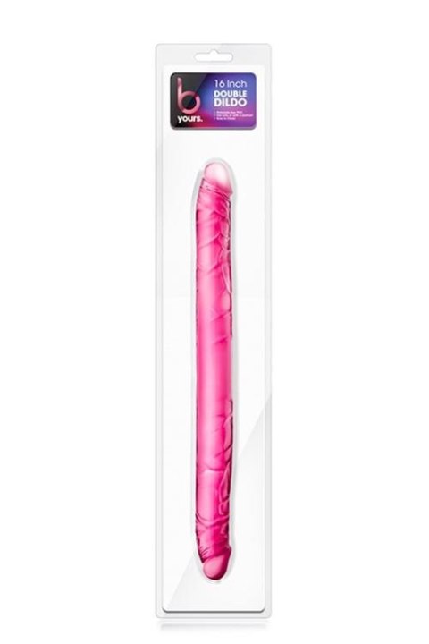 B YOURS 16INCH DOUBLE DILDO PINK TONGA
