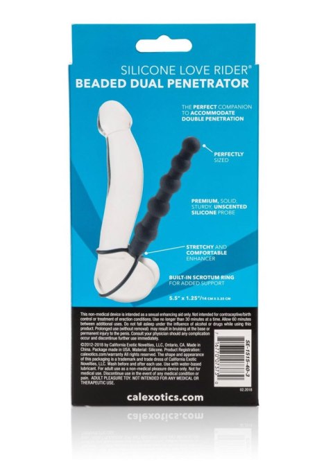 Beaded Dual Penetrator Black SCALA