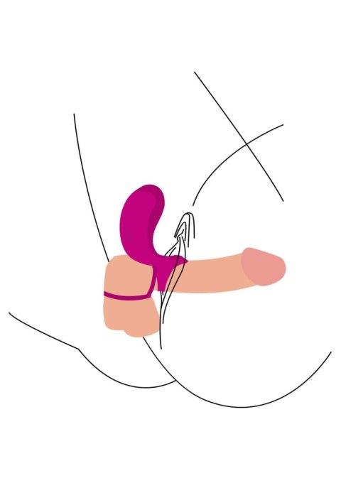 Couples Stimulator Ring Fuchsia SCALA