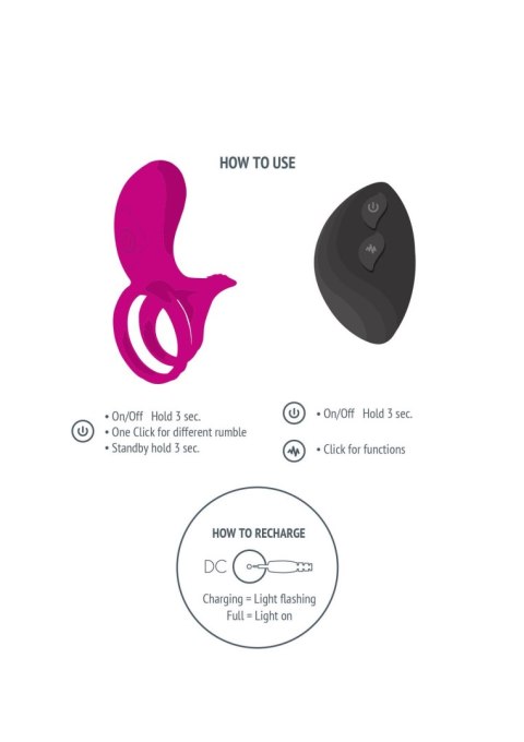 Couples Stimulator Ring Fuchsia SCALA