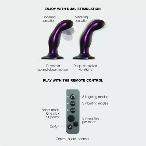 FINGERING & VIBRATING DILDO - M - PURPLE TR DORCELl - Lovely Planet