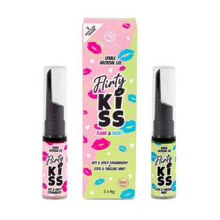 FLIRTY KISS EDIBLE AROUSAL GEL - STRAWBERRY AND MINT Secret Play - FEMARVI S.L.