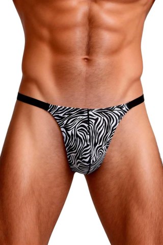 Sexy men's thong with zebra print S/M Concorde - SAS EDITIONS CONCORDE