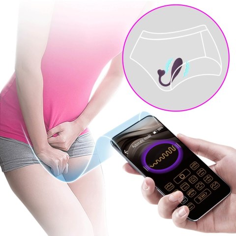 PRETTY LOVE - Fisherman Purple, 12 vibration functions Mobile APP remote control Baile - Boys of Toys Sp. z. o.o. (dystrybutor)