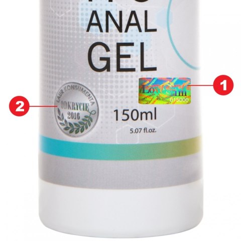 H2O ANAL GEL 150ml WYRÓŻNIONY ŻEL ANALNY LoveStim