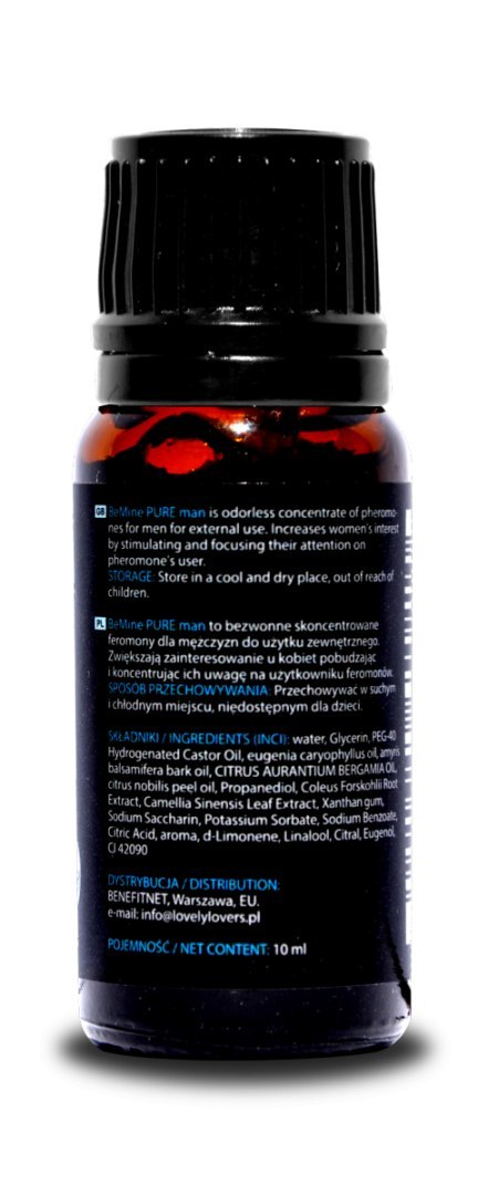 LL BeMINE 10ml PURE MAN BEZWONNE MOCNE FEROMONY LovelyLovers