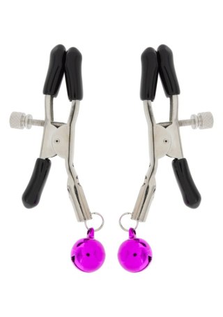 Metalowe zaciski na sutki z dzwoneczkami bdsm sex TOYJOY