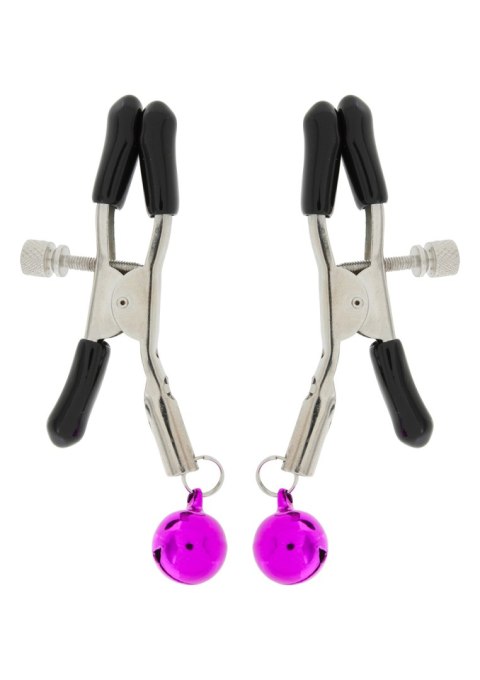 Metalowe zaciski na sutki z dzwoneczkami bdsm sex TOYJOY