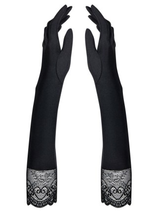 Rękawiczki długie do łokcia koronkowe obsessive Obsessive