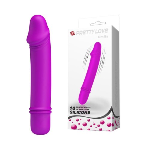 Mini penis wibrator realistyczny sex 12cm 10trybów Pretty Love