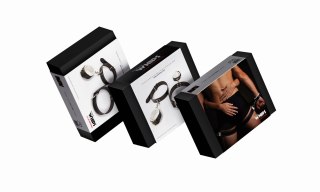 Kajdanki - Kajdanki męskie na uda, białe Whips Collection