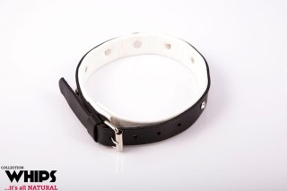 Wiązania - Obroża damska, średnia, biała Whips Collection