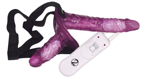 Podwójny wibrator strapon na paskach 18cm 10cm sex You2Toys